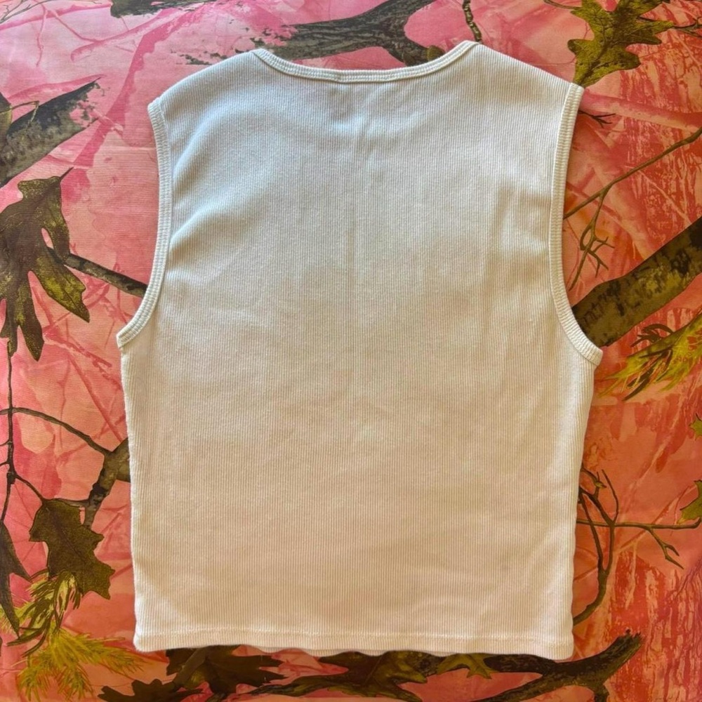 Reformation White Ryland Tank Top Basic Cami - image 7